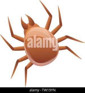 Parasite mite icon. Cartoon of parasite mite vector icon for web design isolated on white background Stock Vector