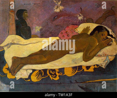 Paul Gauguin - Spirit Dead Watching 1892 1 1892 Stock Photo