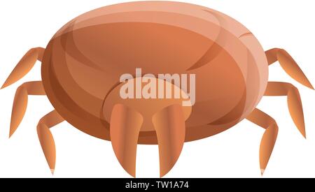 Allergy mite icon. Cartoon of allergy mite vector icon for web design isolated on white background Stock Vector