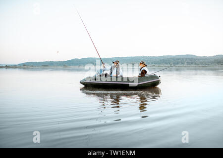 Two old men fishing in hi-res stock photography and images - Page