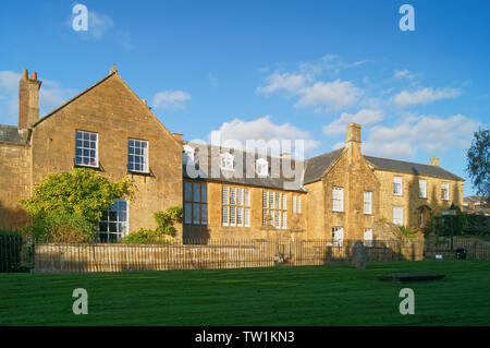 UK,Somerset,Ilminster,Court Barton Buildings Stock Photo