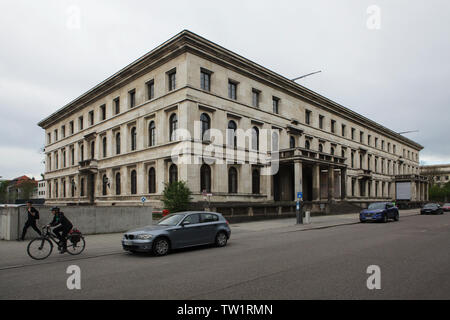 Führerbau (Führer's building) designed by German architect Paul Ludwig Troost and built in 1933-1937 as a representative building for Adolf Hitler, now the University of Music and Performing Arts (Hochschule für Musik und Theater) in Munich, Bavaria, Germany. Stock Photo