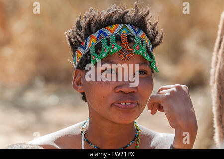 Bushman Woman Stock Photo