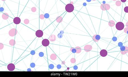 Random shape particles abstract background, abstract dynamic digital shapes Stock Vector