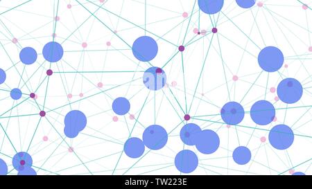 Geometrical triangles background dots lines shapes creative graphic experiment Stock Vector