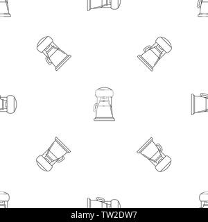 Classic coffee machine pattern seamless vector repeat geometric for any web design Stock Vector