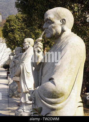 Statue of Tian Tong Temple Stock Photo