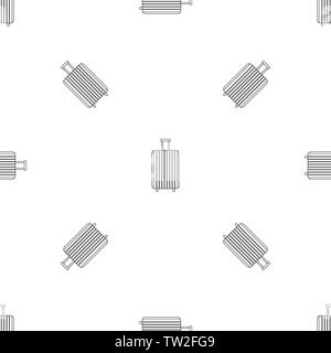 Travel bag pattern seamless vector repeat geometric for any web design Stock Vector