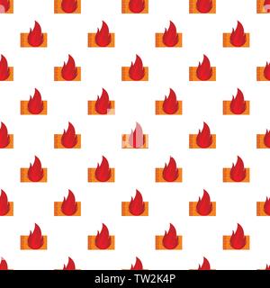 Burning security pattern seamless vector repeat for any web design Stock Vector