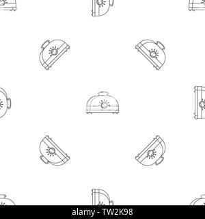 Classic toaster pattern seamless vector repeat geometric for any web design Stock Vector