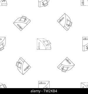Modern toaster pattern seamless vector repeat geometric for any web design Stock Vector