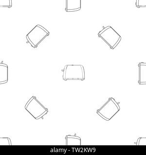 Old toaster pattern seamless vector repeat geometric for any web design Stock Vector