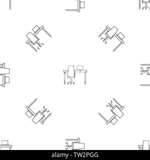 Desktop table computer pattern seamless vector repeat geometric for any web design Stock Vector
