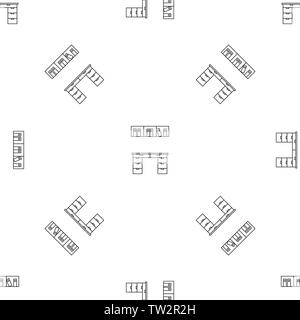 Office desktop pattern seamless vector repeat geometric for any web design Stock Vector