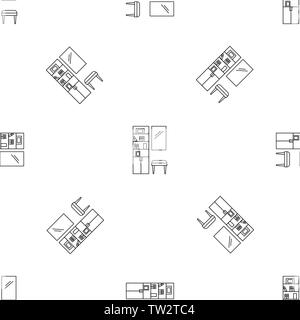 Read room pattern seamless vector repeat geometric for any web design Stock Vector