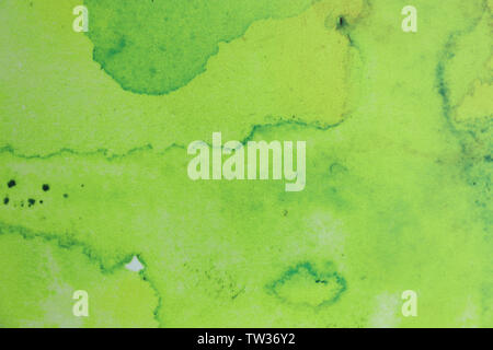 Abstract green watercolor background Stock Photo