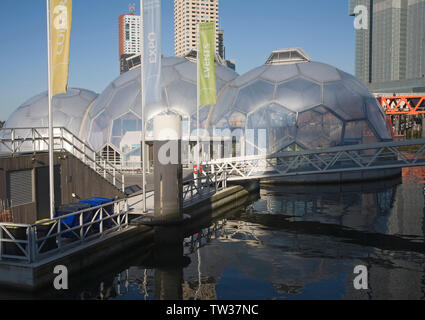 The Floating Pavilion Experiment In Sustainable Architecture And Climate Proof Development Rotterdam Netherlands Designed By Deltasync And Publicdom Stock Photo Alamy