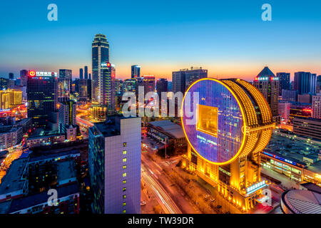 Fangyuan Building, Financial Center, Shenyang North Station, Liaoning Stock Photo