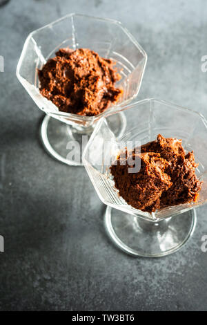 Chocolate Mousse Stock Photo