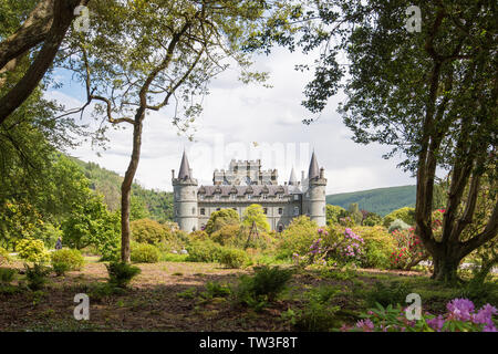 Inveraray Castle , Argyll, Scotland, United Kingdom  .............. used as a location in 'A Very British Scandal'. Stock Photo