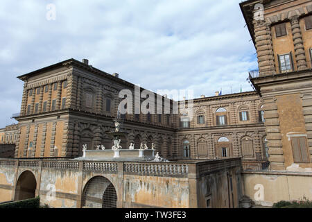 Firenze, Italy - February 04, 2018: Boboli garden full of tourists in Florence Stock Photo