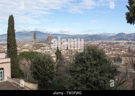 Firenze, Italy - February 04, 2018: view of Florence Stock Photo