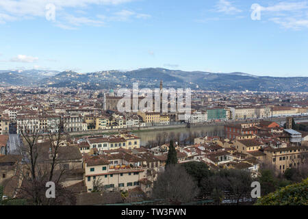 Firenze, Italy - February 04, 2018: view of Florence Stock Photo