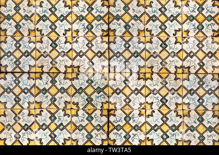 Background of vintage ceramic tiles Stock Photo