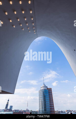 HAMBURG, GERMANY - MAY 17, 2019: Elbe Philharmonic or Elbphilharmonie is a concert hall in the City of Hamburg in Germany Stock Photo