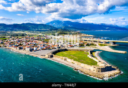 Antirrio Castle in Aetolia-Acarnania, Greece Stock Photo