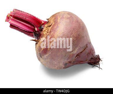 Delicious ripe beet on white background Stock Photo