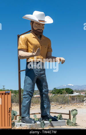 Big Josh is a 20-foot cowboy statue in Yucca Valley, California Stock Photo