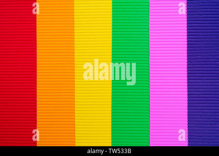 Colored background of corrugated paper. Soft focus. Copy space. Stock Photo