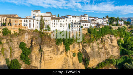 Scenic sight in Ronda, Province of Malaga, Andalusia, Spain. Stock Photo