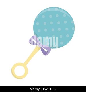 Baby shower symbol design, Invitation party card decoration love celebration arrival and born theme Vector illustration Stock Vector