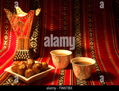 arabian majlis tent desert safari holiday series Stock Photo