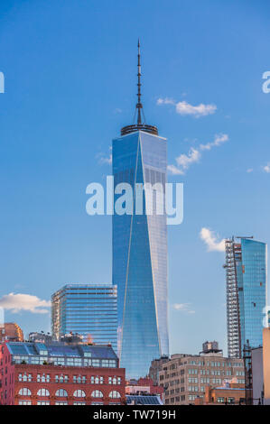 the World Trade Center one of the main Manhattan Landmarks in New York City USA Stock Photo