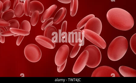 3d rendered platelet model Stock Photo