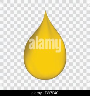 Realistic oil drop Stock Vector