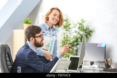 Managers working in office Stock Photo