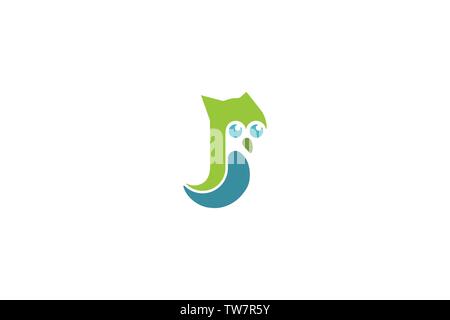 abstract owl, Penguin logo Designs Inspiration Isolated on White Background Stock Vector