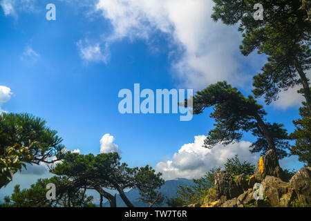 Jiangxi Lushan scenery picture, including Pokou scenic map, embroidery valley scenic map, flower path such as Qin Lake scenic map and so on Stock Photo