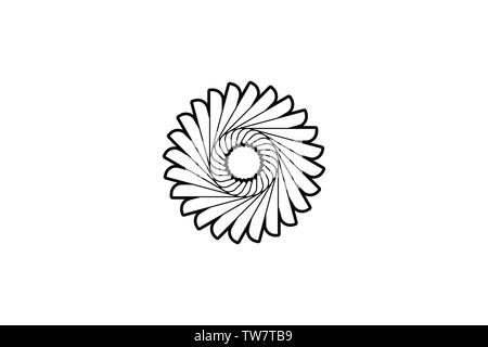 propeller logo Designs Inspiration Isolated on White Background Stock Vector