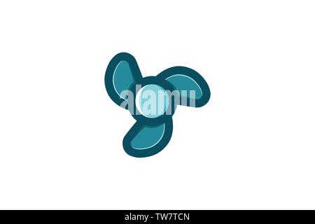 propeller logo Designs Inspiration Isolated on White Background Stock Vector