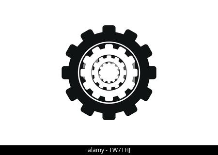 gear logo Designs Inspiration Isolated on White Background Stock Vector