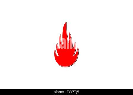 fire flames logo Designs Inspiration Isolated on White Background Stock Vector