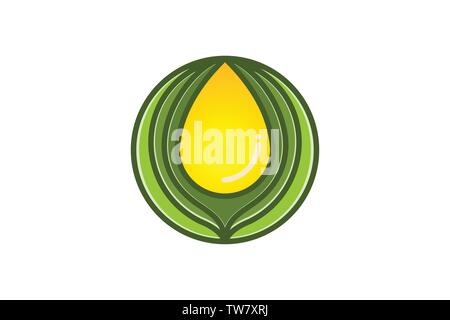 extract oil, olive logo Designs Inspiration Isolated on White Background Stock Vector
