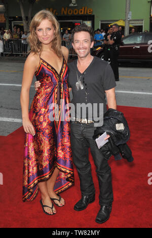 LOS ANGELES, CA. July 15, 2008: David Faustino & date at the premiere of 'Step Brothers' at Mann Village Theatre, Westwood. © 2008 Paul Smith / Featureflash Stock Photo