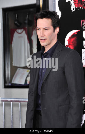 LOS ANGELES, CA. April 03, 2008: Keanu Reeves at the Los Angeles premiere of his new movie 'Street Kings' at Grauman's Chinese Theatre, Hollywood. © 2008 Paul Smith / Featureflash Stock Photo