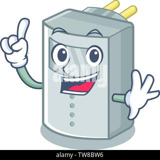 Finger motion sensor placed above character table Stock Vector